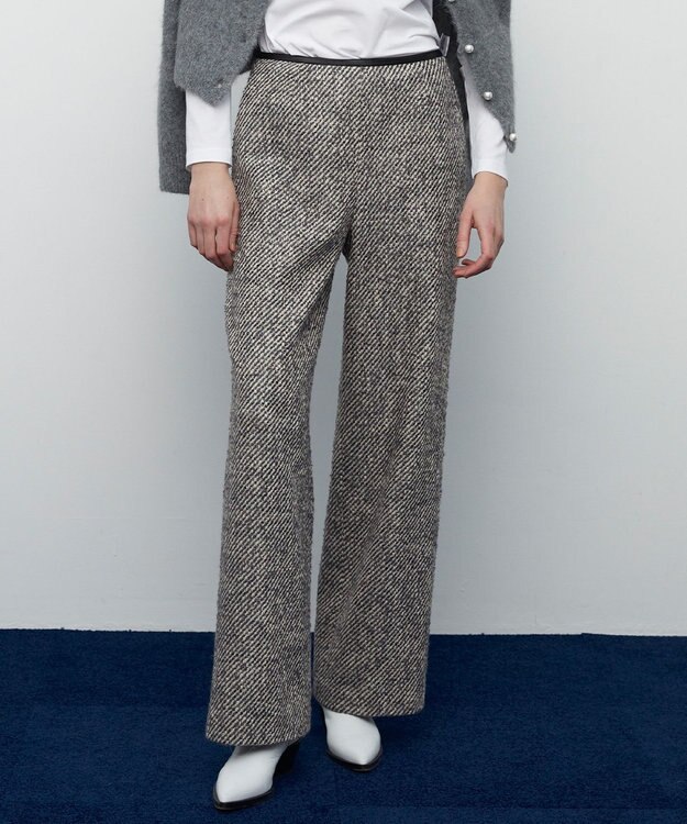 BEIGE， FRESNEL / ワイドパンツ Gray×Beige