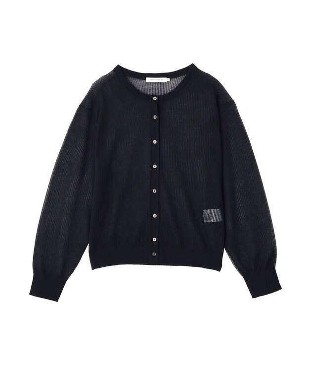 AMERICAN HOLIC シアーリブニットカーディガン Navy