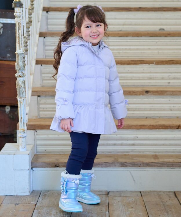 ANY KIDS リボンスノーブーツ サックスブルー