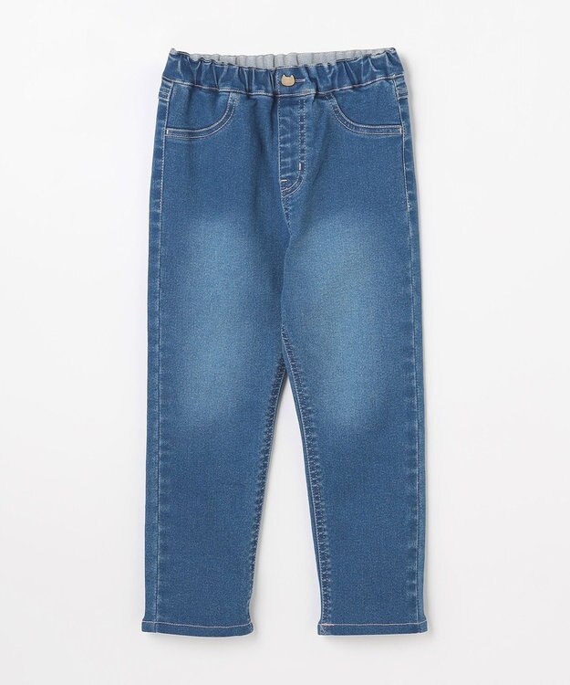 ANY KIDS 【洗濯機可能】ときめきストレッチ ネコパンツ インディゴ