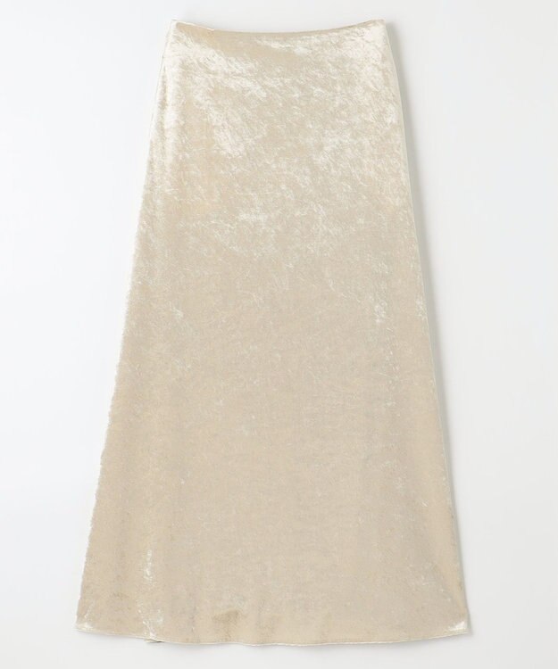 NAVE 【ReNAVE】クラッシュベロア スカート ライトベージュ系