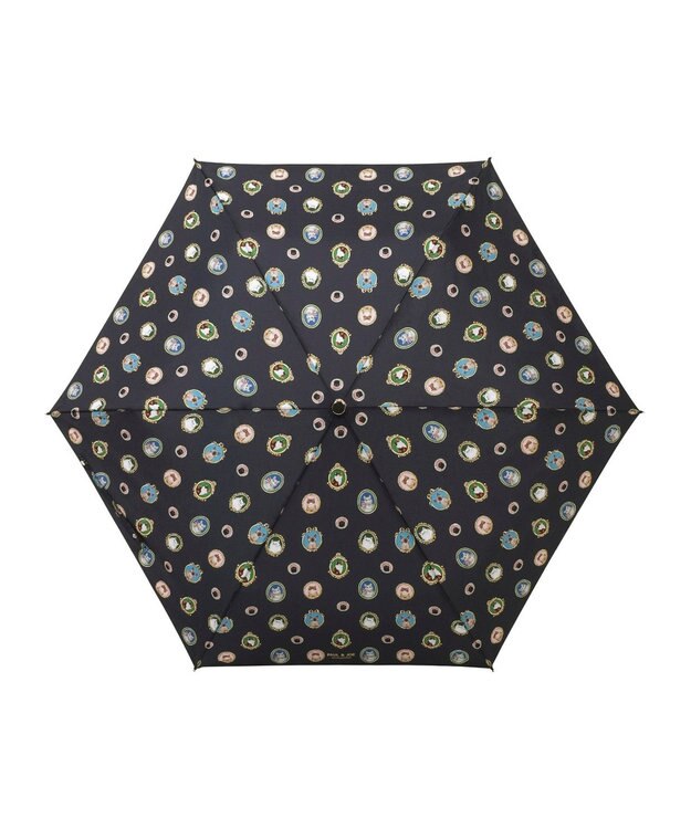 MOONBAT ポール & ジョー (PAUL & JOE ACCESSOIRES) 折りたたみ傘 キャッツ カメオ UV ディープブルー