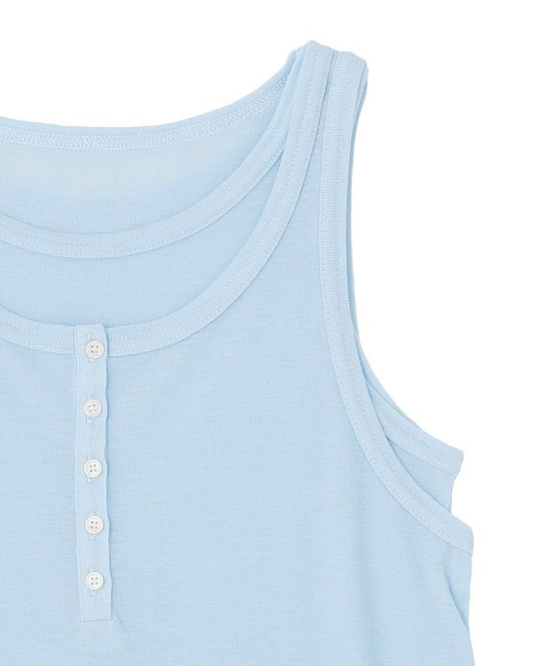 earth music&ecology 【SET】シアーフライスレイヤードタンクトップ Light Blue