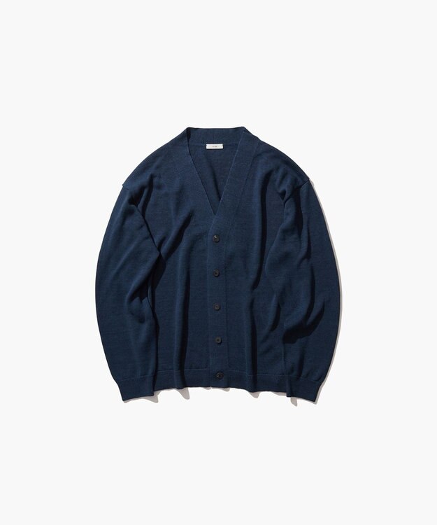 ATON HEMP KNIT | オーバーサイズカーディガン - UNISEX NAVY