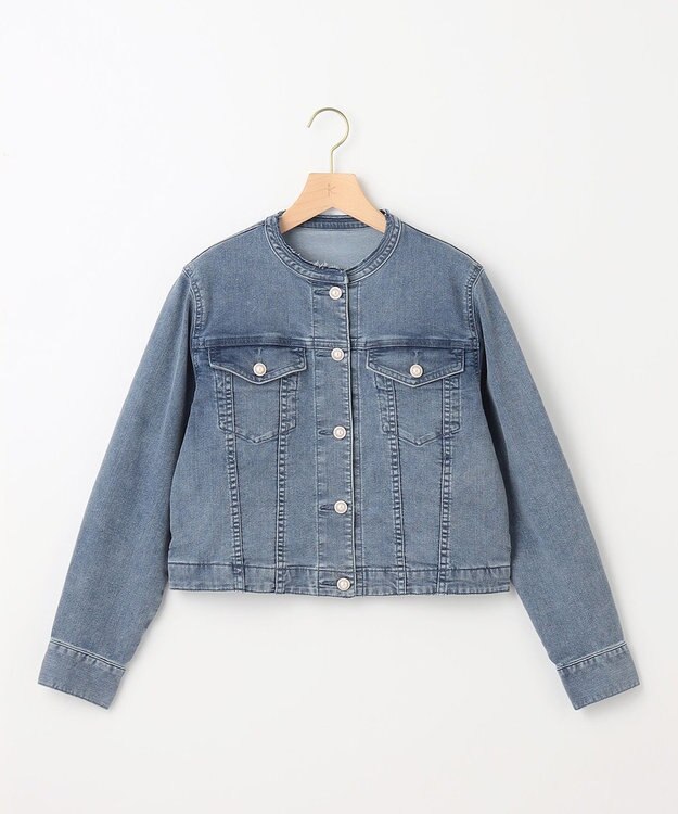 組曲 S 【23AW】パールボタンデニム ジャケット ブルー系