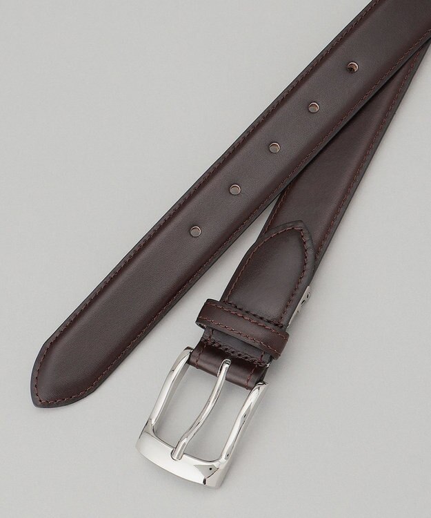 GOTAIRIKU 定番【アノネイ社】日本製 ボックスカーフ ドレスベルト（24年モデル） ダークブラウン系