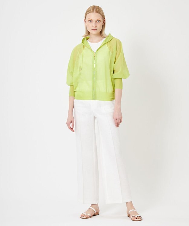 BEIGE， YUZU / ニットパーカー Lime