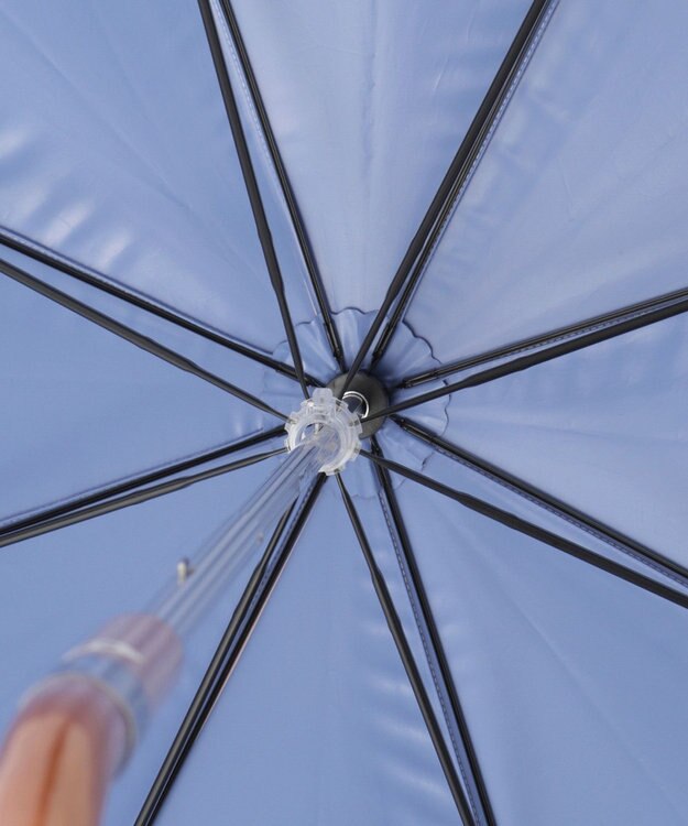 MOONBAT 【軽量】POLO RALPH LAUREN 晴雨兼用日傘 長傘 PP刺繍／一級遮光 遮熱 UV ピンク×ラベンダー