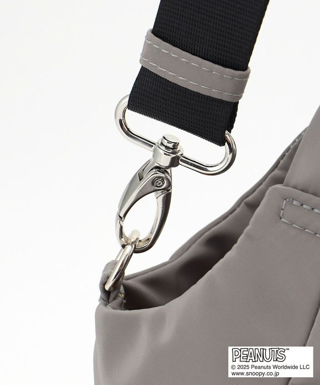 Y'SACCS SNOOPYデザイン　ギャザー2wayミニトート グレー