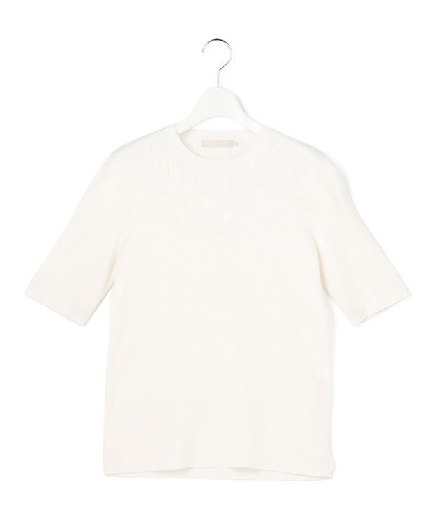 ICB L オーガニックコットン リブニット オフホワイト