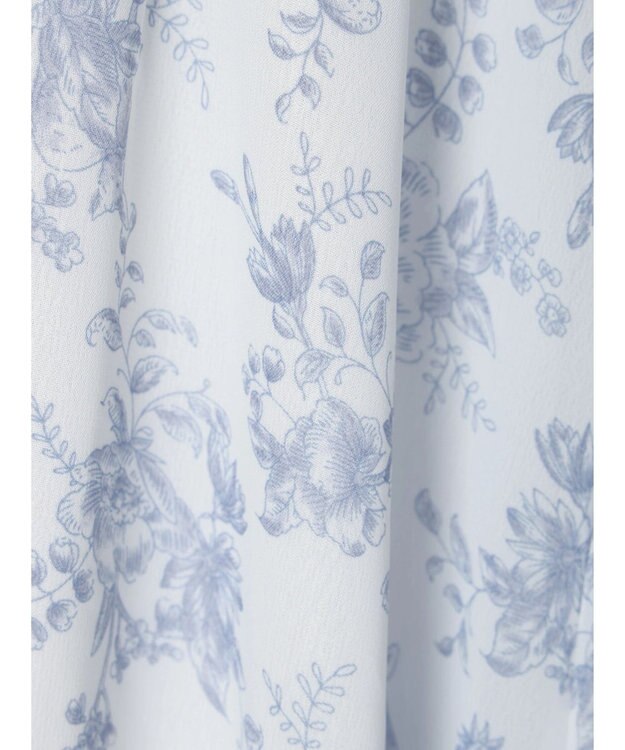 earth music&ecology 隠れバンビ花柄ワンピース Blue