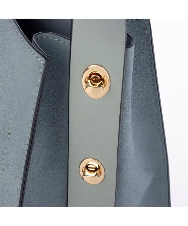 UNBILLION カシュカシュ cachechche / 横ヒネリインバッグセットファーハンドル ブルー