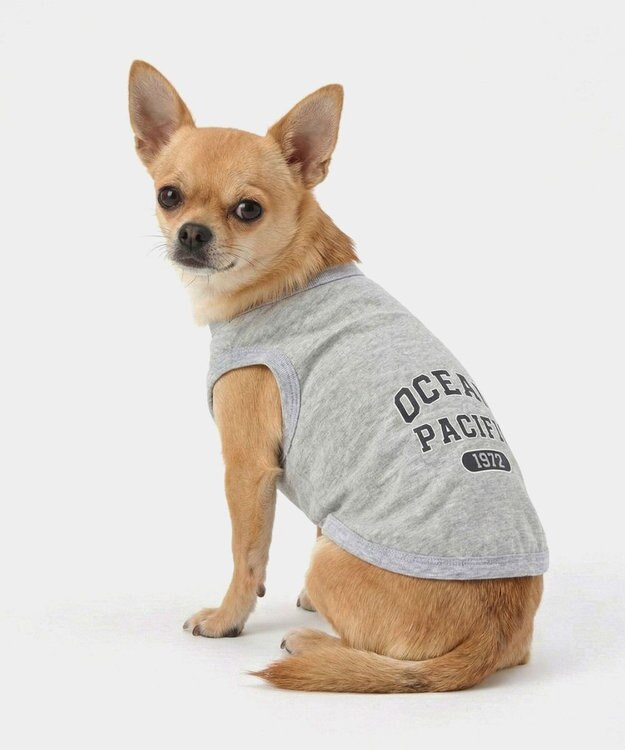 OP／FILA 【Ocean Pacific】アメカジドッグウェア ペットウェア 杢グレー