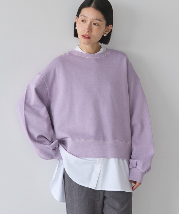 AMERICAN HOLIC ピグメントショートスウェット Pink