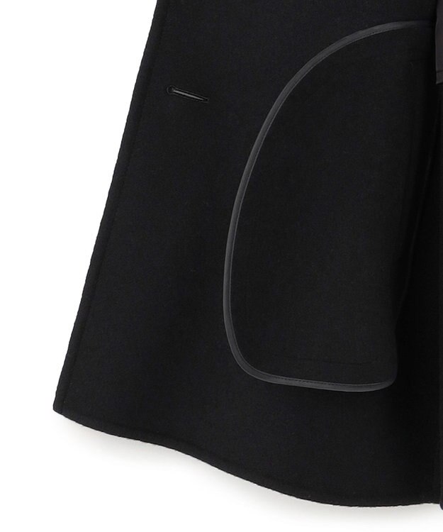 23区 【滝沢眞規子さん着用】MANTECOPureリバー Pコート ブラック系