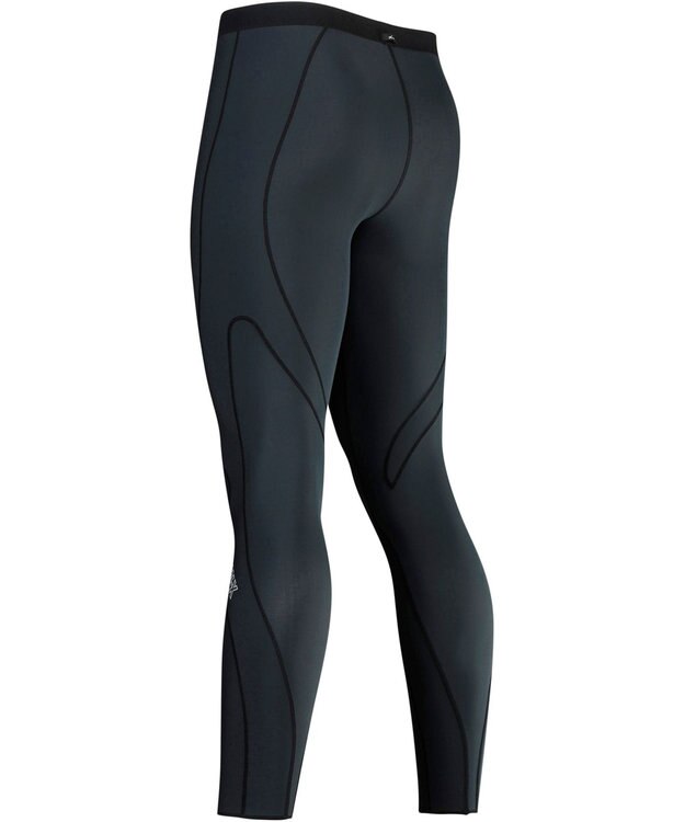 CW-X 【MEN】　スポーツタイツ エキスパートモデル　股関節・ひざサポート　ひざの負荷を軽減　前開き　ロング　/ワコール　HXO419 ブラック
