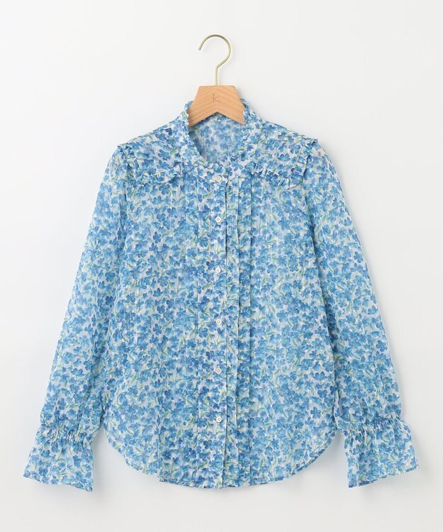 組曲 【23SS】ヴィンテージフラワープリント ブラウス ブルー系5