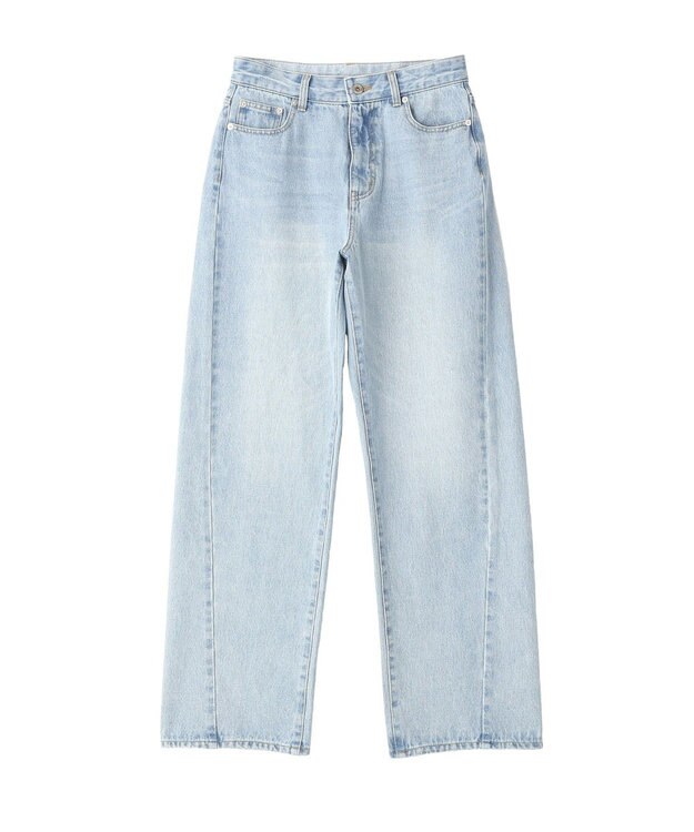 YECCA VECCA ORGABITS切替ストレートデニム Light Indigo