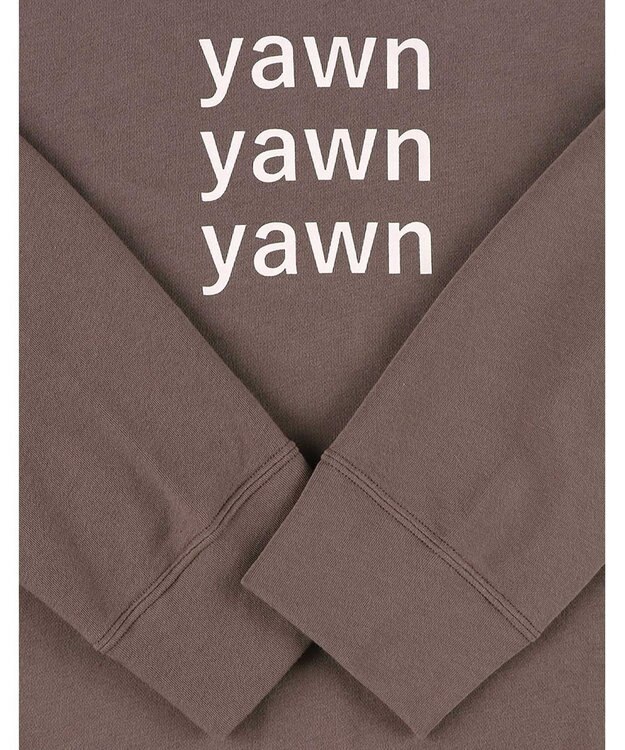 une nana cool 【綿混】あくびのお嬢さんの裏毛フーディーパジャマ ブラウン