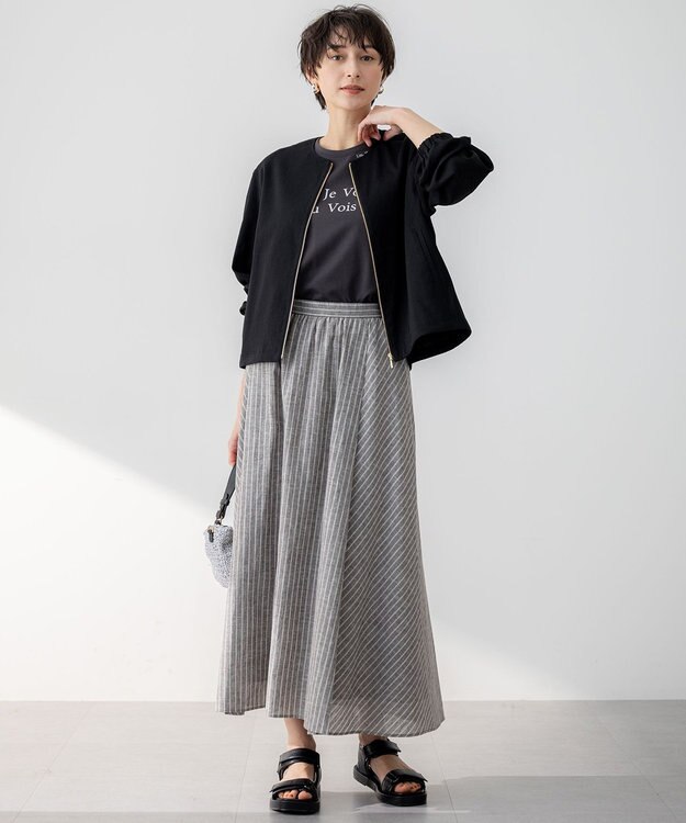 23区 【洗える】カラーロゴ Tシャツ グレー系