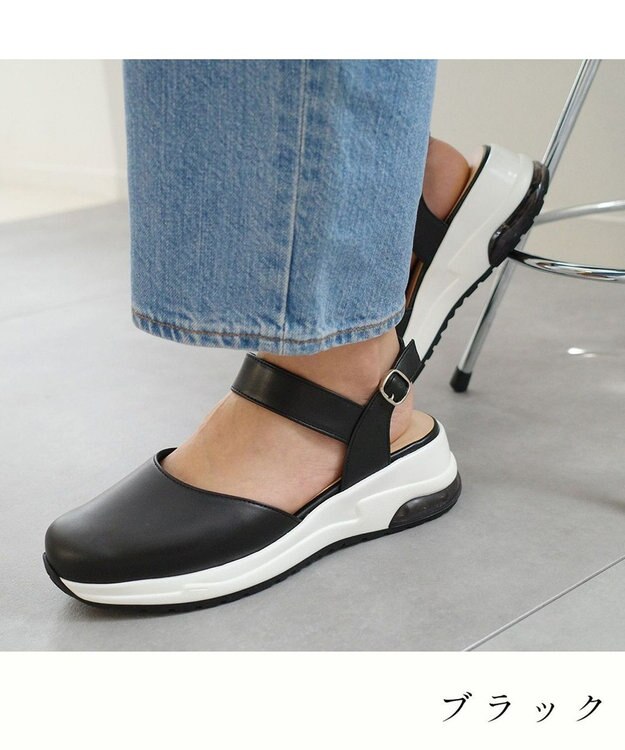 Pointer 日本製 本革スポーツサンダル ブラック