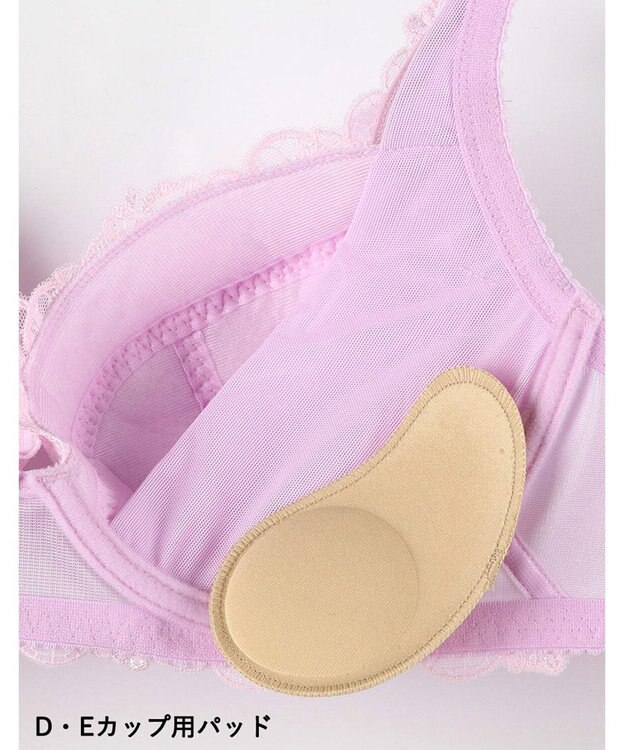 WACOAL 【まるむねブラ】 ブラジャー 脇から寄せ胸 丸胸シルエット レディース BED005 /ワコール ピンク