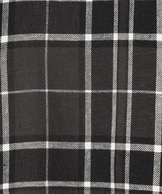 ICB 【洗える】コットンカポックチェック シャツ ネイビー系チェック柄