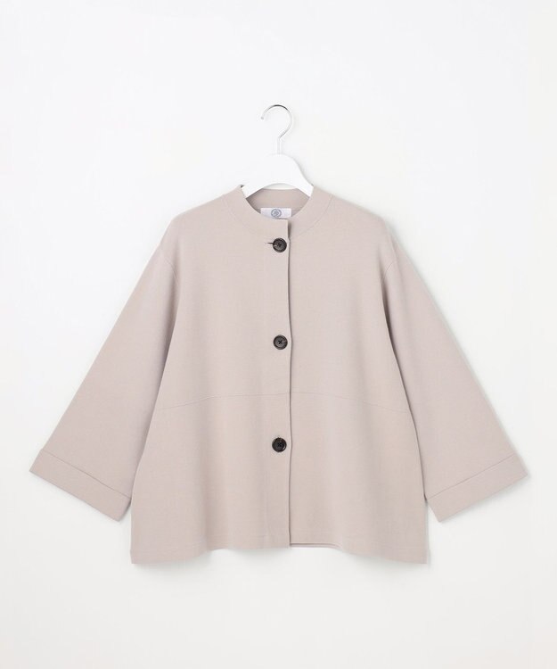 J.PRESS LADIES L 【季節の変わり目に】VIGODA ニット ジャケット グレージュ系