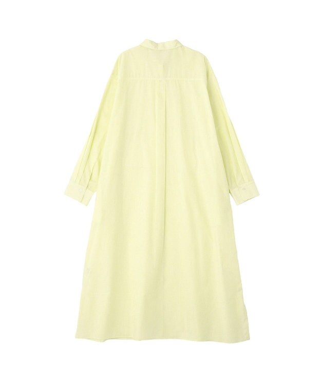 Green Parks ＵＶカットシャツワンピース Stripe Yellow