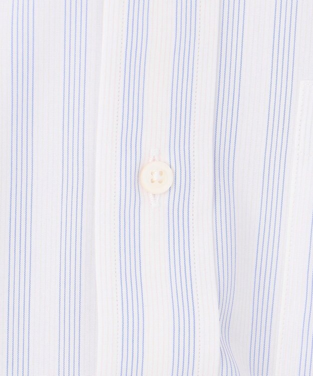 J.PRESS MEN 【PREMIUM PLEATS / 形態安定】ダッパーストライプシャツ / B.D. サックスブルー系1