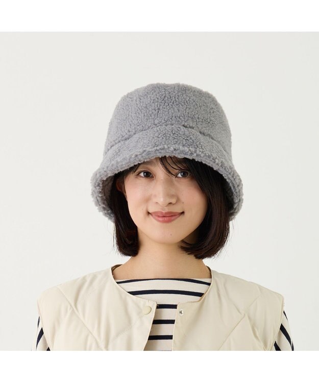 ATRENA ホッカルン ボアバケットハット グレー