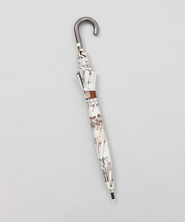 AURORA 【 Beaurance （ビューランス）】サマーシールド プリント夢が棲む場所　晴雨兼用傘（長傘） ペールコーラル