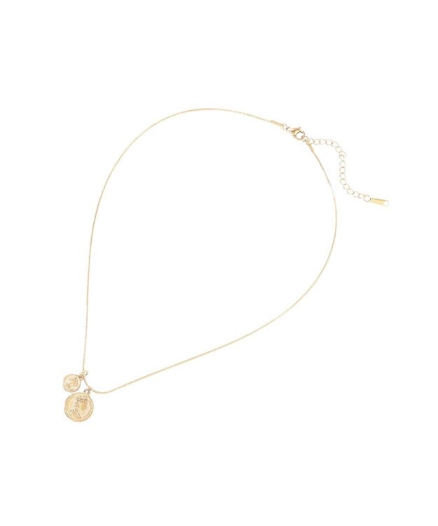 YECCA VECCA ステンレスコインネックレス Gold