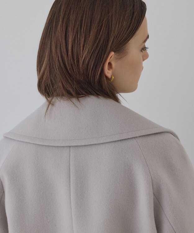 GRACE CONTINENTAL ファーポケットピーコート ベージュ