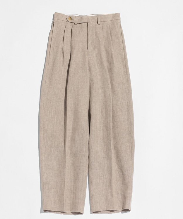 LENO FRENCH WORK HEVY LINEN TROUSERS リネンパンツ OATMEAL
