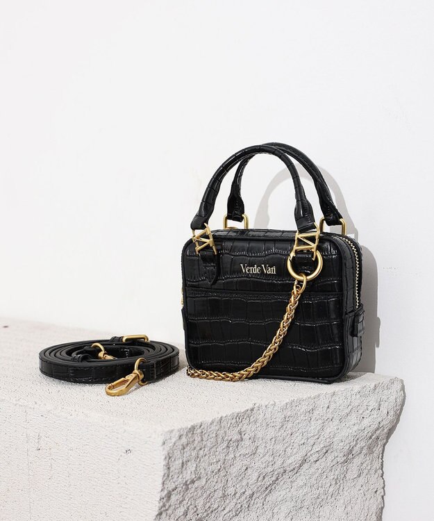 style code 【VerdeVari/ヴェルデヴァリ】TINY BUISINESS BAG ブラック