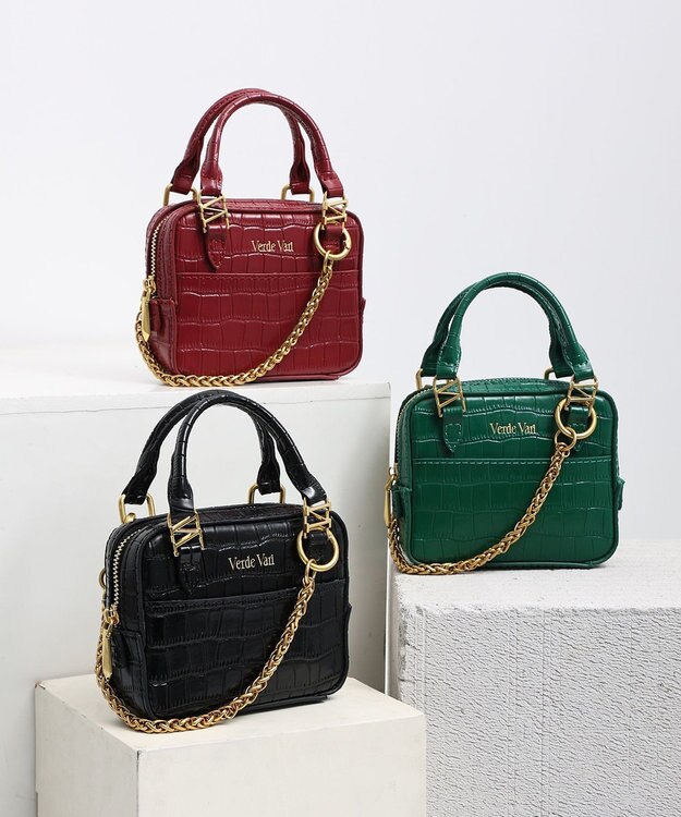 style code 【VerdeVari/ヴェルデヴァリ】TINY BUISINESS BAG レッド