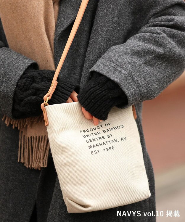 united bamboo 【NAVYS 10月号掲載】UB ベーシックバッグ(ショルダー) オフ
