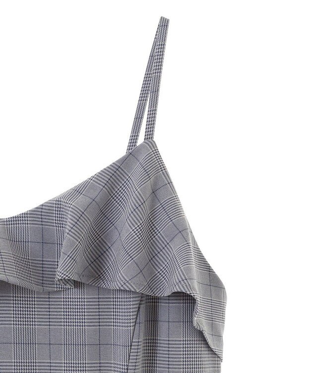 earth music&ecology フリルキャミワンピース Blue Gray