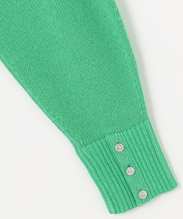 組曲 【WEB限定】SOBANEラメカーディガン グリーン系