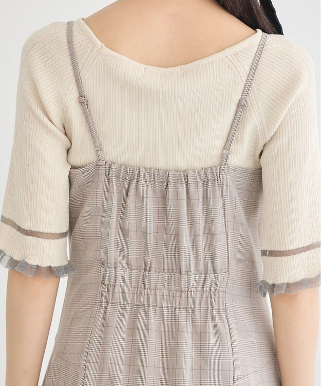 earth music&ecology フリルキャミワンピース Brown