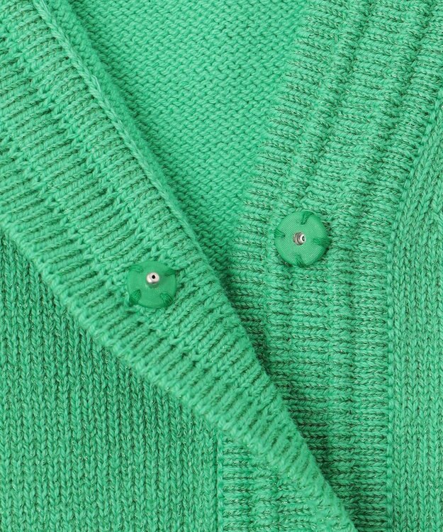 組曲 【WEB限定】SOBANEラメカーディガン グリーン系