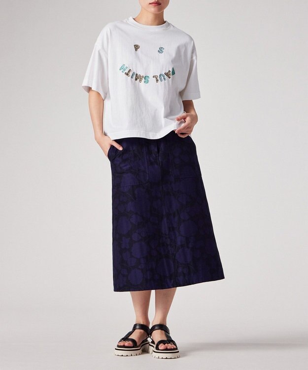Paul Smith PS Happy アニマルロゴ 半袖Tシャツ オフホワイト
