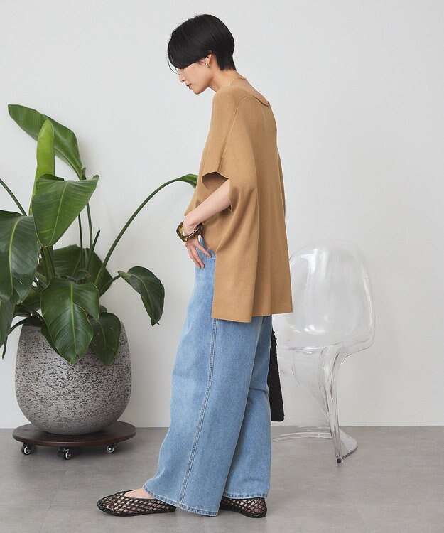 AMERICAN HOLIC Vネックニットベスト Camel