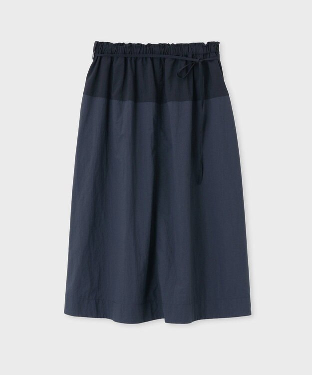 Paul Smith タスランナイロン フレアスカート ネイビー