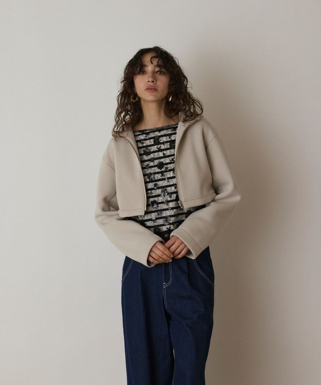 GRACE CONTINENTAL パーカーコンビトレンチ ベージュ