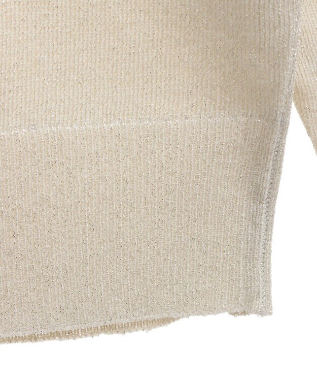 AMERICAN HOLIC ラメ入りクルーネックニットプルオーバー Ivory