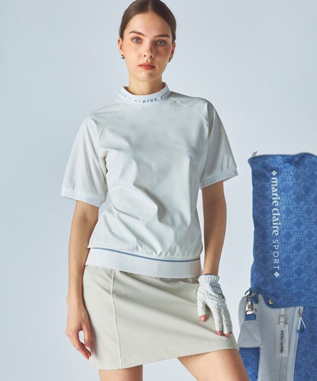 FILA GOLF／marie claire 【marie claire SPORT】 ストレッチプルオーバー ホワイト