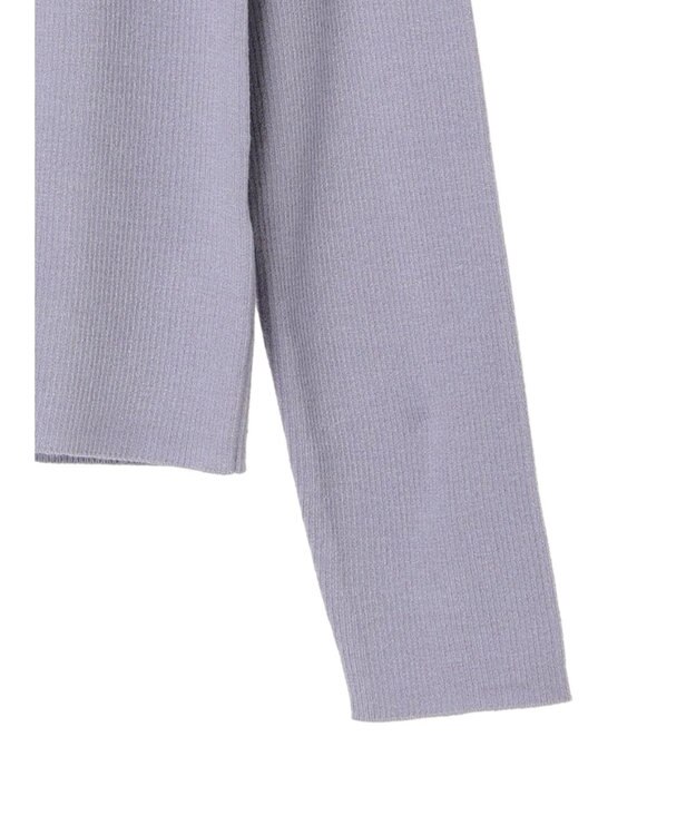 earth music&ecology 肩リボンニットプルオーバー Grayish Blue