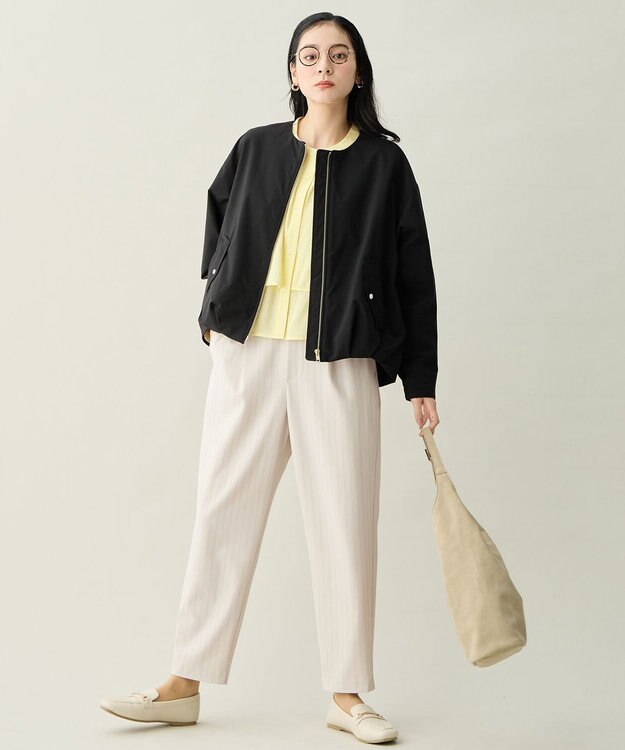 ANY L 撥水バルーンブルゾン ブラック